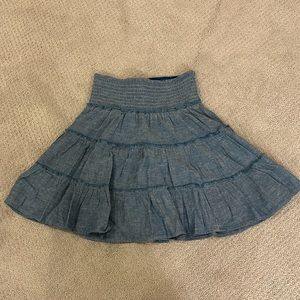 american eagle tiered mini skirt